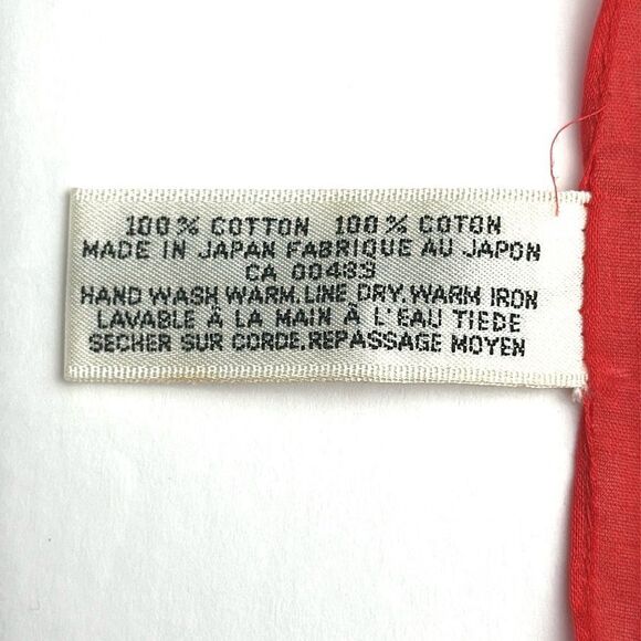 NWOT Albert Nipon Collection XIIX Square Scarf Cotton Tropical Floral Japan - Picture 10 of 10
